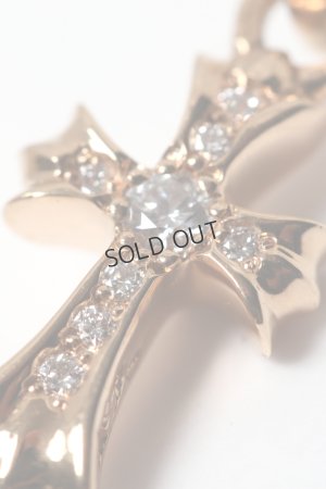 画像3: {SOLD}★海外買付 新品 インボイス付 CHROME HEARTS クロムハーツ CHクロス ベビーファット パヴェダイヤチャーム ゴールド{-BES}