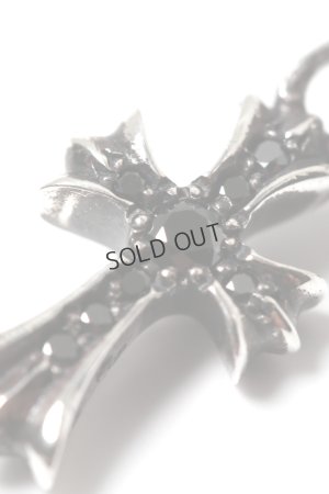 画像4: {SOLD}★海外買付 新品 インボイス付 CHROME HEARTS クロムハーツ CHクロス ベビーファット パヴェブラックダイヤチャーム シルバー{-BES}