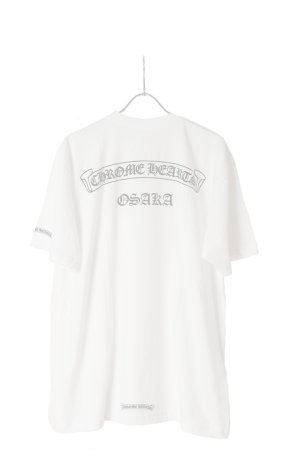 画像1:  {SOLD} CHROME HEARTS クロムハーツ スクロール Osakaロゴ ショートスリーブTシャツ {408129111WHT1XL832-BES}  :CH202505-01-WHT-XL 