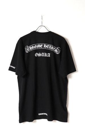 画像1: ★新品 インボイス付 CHROME HEARTS クロムハーツ スクロール Osakaロゴ ショートスリーブTシャツ{408129111BLK1XL831-BES}