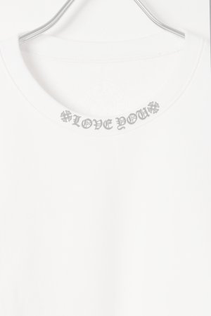 画像2:   CHROME HEARTS クロムハーツ フローラル クロス CHハート LOVE YOU クルーネック スウェットシャツ {-BES}  :CH202505-03-WHT 