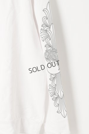 画像4: {SOLD}★新品 CHROME HEARTS クロムハーツ フローラル クロス CHハート LOVE YOU クルーネック スウェットシャツ{-BES}