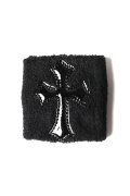 ★新品 CHROME HEARTS クロムハーツ クロスパッチ リストバンド（片手用）{-BEA}