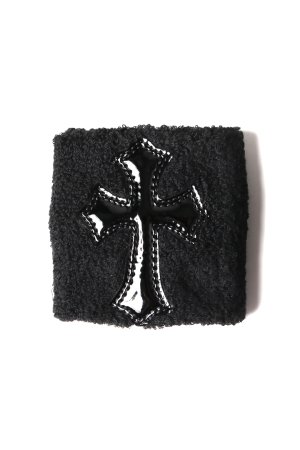 画像1: ★新品 CHROME HEARTS クロムハーツ クロスパッチ リストバンド（片手用）{-BEA}