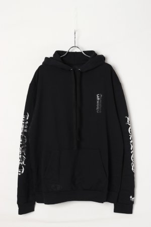画像1: CHROME HEARTS クロムハーツ 1988オンライン限定袖ロゴプリントプルオーバーパーカー{-BEA}
