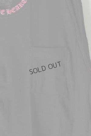 画像3: {SOLD}★新品 CHROME HEARTS ロングスリーブ ポケットクルーネックTシャツ ブラック×ピンク{-BEA}
