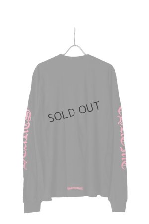 画像5: {SOLD}★新品 CHROME HEARTS ロングスリーブ ポケットクルーネックTシャツ ブラック×ピンク{-BEA}
