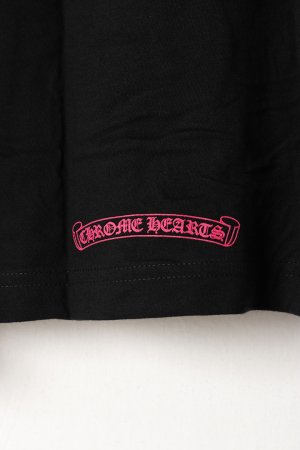 画像6: ★新品 CHROME HEARTS ロングスリーブ ポケットクルーネックTシャツ ブラック×ピンク{-BEA}