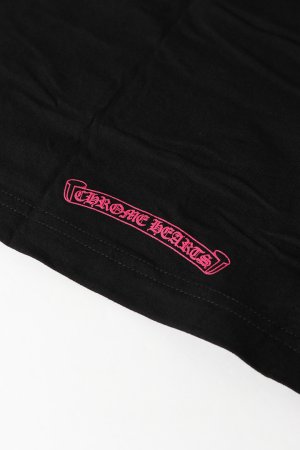 画像12: ★新品 CHROME HEARTS ロングスリーブ ポケットクルーネックTシャツ ブラック×ピンク{-BEA}