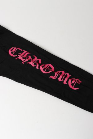 画像13: ★新品 CHROME HEARTS ロングスリーブ ポケットクルーネックTシャツ ブラック×ピンク{-BEA}