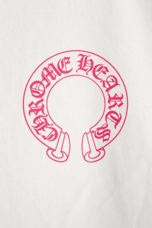 画像3: CHROME HEARTS クロムハーツ ピンクホースシュー フローラルスリーブ プルオーバーパーカー Pink Horseshoe Floral Sleeve Pullover Hoodie{408152701WHTLRG01R-BEA}