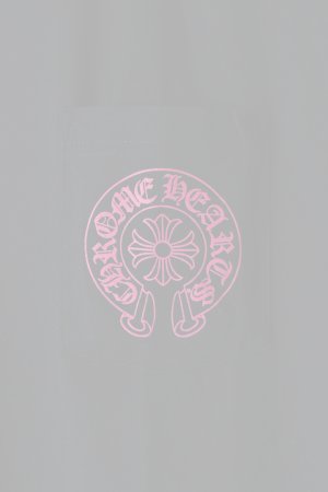 画像4:   CHROME HEARTS クロムハーツ ピンクホースシュー + CHプラス ショートスリーブ ポケット Tシャツ ブラック Pink Horseshoe + CH Plus Pocket Short-Sleeve T-Shirt - Black {408129111******01G-BFS}  :CH202604-01-BLK 