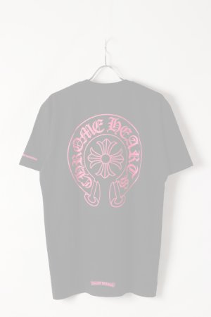画像7:   CHROME HEARTS クロムハーツ ピンクホースシュー + CHプラス ショートスリーブ ポケット Tシャツ ブラック Pink Horseshoe + CH Plus Pocket Short-Sleeve T-Shirt - Black {408129111******01G-BFS}  :CH202604-01-BLK 