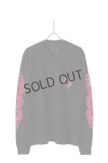 {SOLD}★新品 CHROME HEARTS クロムハーツ ピンクホースシュー フローラルロングスリーブTシャツ ブラック Pink Horseshoe Floral Long-Sleeve T-Shirt - Black{408129112******01G-BEA}