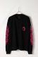 画像2: ★新品 CHROME HEARTS クロムハーツ ピンクホースシュー フローラルロングスリーブTシャツ ブラック Pink Horseshoe Floral Long-Sleeve T-Shirt - Black{408129112******01G-BEA} (2)