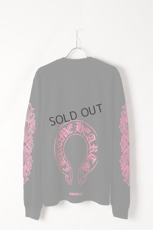 画像7: {SOLD}★新品 CHROME HEARTS クロムハーツ ピンクホースシュー フローラルロングスリーブTシャツ ブラック Pink Horseshoe Floral Long-Sleeve T-Shirt - Black{408129112******01G-BEA}