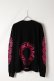 画像7: ★新品 CHROME HEARTS クロムハーツ ピンクホースシュー フローラルロングスリーブTシャツ ブラック Pink Horseshoe Floral Long-Sleeve T-Shirt - Black{408129112******01G-BEA} (7)