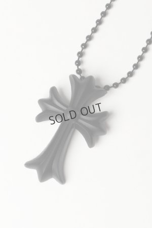 画像2: {SOLD}★新品 インボイス付 CHROME HEARTS クロムハーツ シリコン ラバー CHクロス ボールチェーン ペンダント マットブラック{604175364AHWXXX445-BEA}