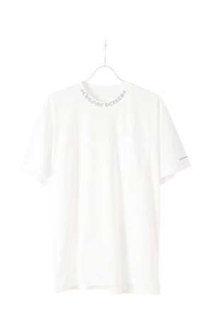 画像1:  {SOLD} CHROME HEARTS クロムハーツ バインダーネックロゴS/S Tシャツ {408129111WHTLRG757-BEA}  :CH202512-03-WHT-L 