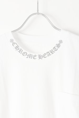 画像2:  {SOLD} CHROME HEARTS クロムハーツ バインダーネックロゴS/S Tシャツ {408129111WHTLRG757-BEA}  :CH202512-03-WHT-L 