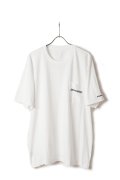 ★海外買付 新品 インボイス付 CHROME HEARTS  クロムハーツ スクロールラベル ショートスリーブ ポケットTシャツ{408129111WHT***759-BFS}
