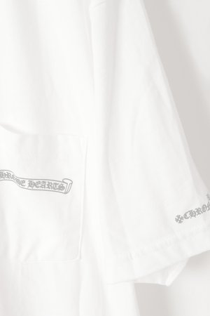 画像4:  {SOLD} CHROME HEARTS  クロムハーツ スクロールラベル ショートスリーブ ポケットTシャツ {408129111WHT***759-BFS}  :CH202601-03-WHT-XXL 