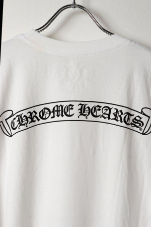 画像7: ★海外買付 新品 インボイス付 CHROME HEARTS  クロムハーツ スクロールラベル ショートスリーブ ポケットTシャツ{408129111WHT***759-BFS}