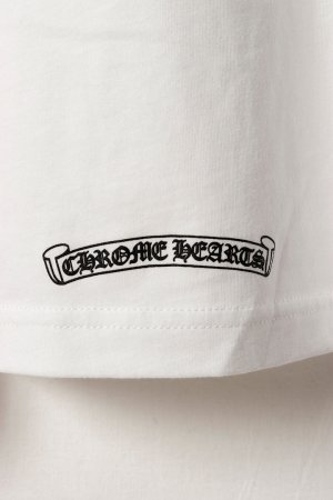 画像8: ★海外買付 新品 インボイス付 CHROME HEARTS  クロムハーツ スクロールラベル ショートスリーブ ポケットTシャツ{408129111WHT***759-BFS}
