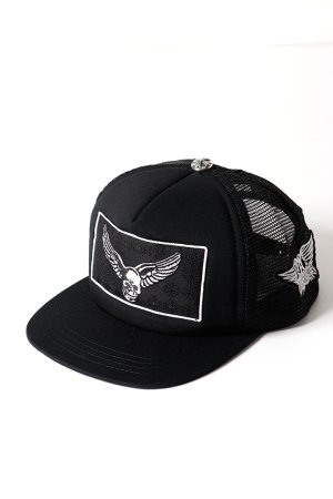 画像1: ★海外買付 新品 インボイス付 CHROME HEARTS  クロムハーツ FOTI(フォティ)×エアロ スミス×ヤングブラッド トラッカーキャップ{304219199BLKOSZ01G-BFS}