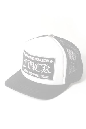 画像1:  {SOLD} CHROME HEARTS  クロムハーツ HAT-TRUCKER CAP／FUCK ハリウッド トラッカーキャップ {304112505BLWBR0130-BFS}  :CH202601-08-BKWH-F 