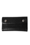 ★海外買付 新品 インボイス付 CHROME HEARTS  クロムハーツ ウェーブウォレット クロスボタン{302014801A06XXX001-BFS}