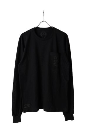 画像1: CHROME HEARTS クロムハーツ  【マイアミ限定】 セメタリークロス ロングスリーブTシャツ{-BFS}