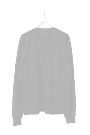 画像1:   CHROME HEARTS クロムハーツ  【マイアミ限定】 セメタリークロス ロングスリーブTシャツ {-BFS}  :CH202603-02-BLK-XL 