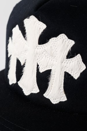 画像7: CHROME HEARTS クロムハーツ 3セメタリークロスハラコパッチ トラッカーメッシュキャップ{-BFS}