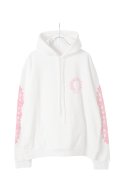   CHROME HEARTS クロムハーツ ピンクホースシュー/フローラルクロス プルオーバーパーカー {-BFS}  :CH202603-09-WHT-L 