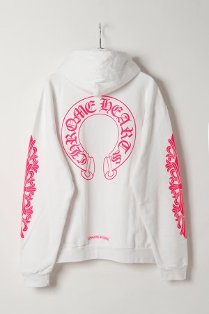 画像6: CHROME HEARTS クロムハーツ ピンクホースシュー/フローラルクロス プルオーバーパーカー{-BFS}