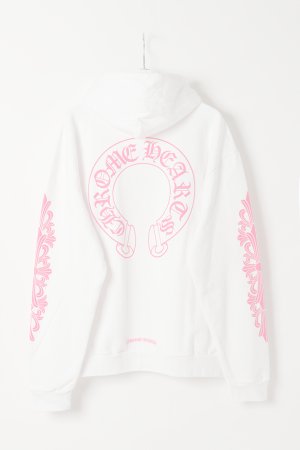 画像6:  {SOLD} CHROME HEARTS クロムハーツ ピンクホースシュー/フローラルクロス プルオーバーパーカー {-BFS}  :CH202603-09-WHT-L 