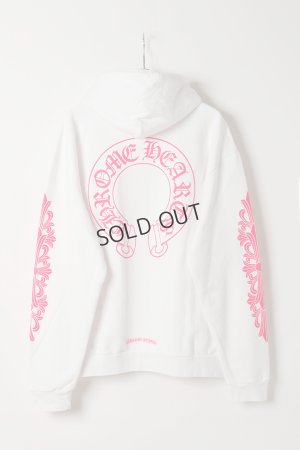 画像6: {SOLD}CHROME HEARTS クロムハーツ ピンクホースシュー/フローラルクロス プルオーバーパーカー{-BFS}