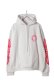 画像1: CHROME HEARTS クロムハーツ ピンクホースシュー/フローラルクロス プルオーバーパーカー{-BFS} (1)