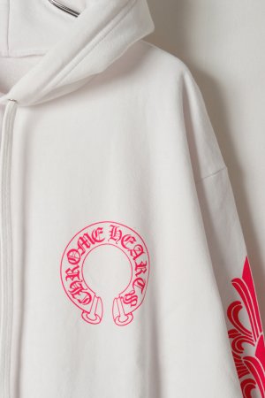 画像3: CHROME HEARTS クロムハーツ ピンクホースシュー/フローラルクロス プルオーバーパーカー{-BFS}