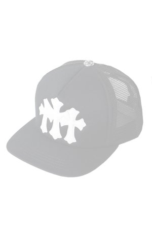 画像1:   CHROME HEARTS クロムハーツ 3セメタリークロス パッチ トラッカーメッシュキャップ {-BFS}  :CH202604-02-BKWH-F 