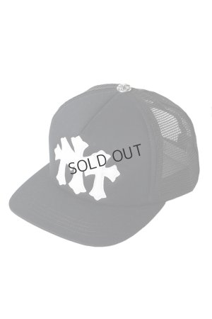 画像1: {SOLD}CHROME HEARTS クロムハーツ 3セメタリークロス パッチ トラッカーメッシュキャップ{-BFS}