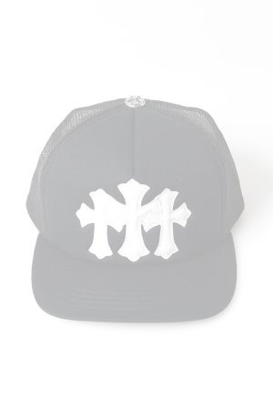画像2:   CHROME HEARTS クロムハーツ 3セメタリークロス パッチ トラッカーメッシュキャップ {-BFS}  :CH202604-02-BKWH-F 