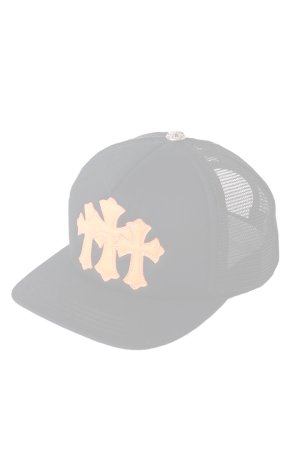 画像1:   CHROME HEARTS クロムハーツ 3セメタリークロス パッチ トラッカーメッシュキャップ {-BFS}  :CH202604-03-BKOR-F 