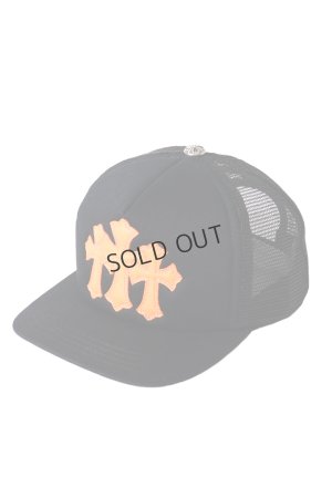 画像1: {SOLD}CHROME HEARTS クロムハーツ 3セメタリークロス パッチ トラッカーメッシュキャップ{-BFS}