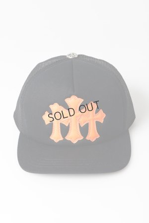 画像2: {SOLD}CHROME HEARTS クロムハーツ 3セメタリークロス パッチ トラッカーメッシュキャップ{-BFS}