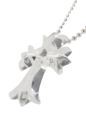 画像1: CHROME HEARTS クロムハーツ クリアーシリコンCHクロス ボールチェーン ネックレス{-BFS}