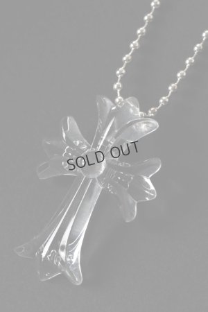 画像2: {SOLD}CHROME HEARTS クロムハーツ クリアーシリコンCHクロス ボールチェーン ネックレス{-BFS}