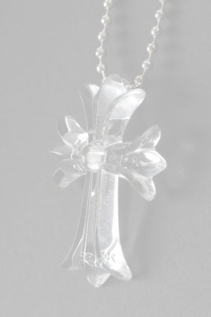 画像3:   CHROME HEARTS クロムハーツ クリアーシリコンCHクロス ボールチェーン ネックレス {-BFS}  :CH202604-04-CLR-F 