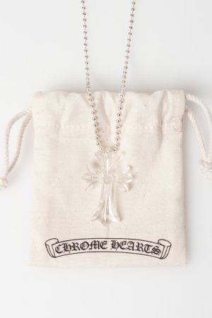画像4: CHROME HEARTS クロムハーツ クリアーシリコンCHクロス ボールチェーン ネックレス{-BFS}